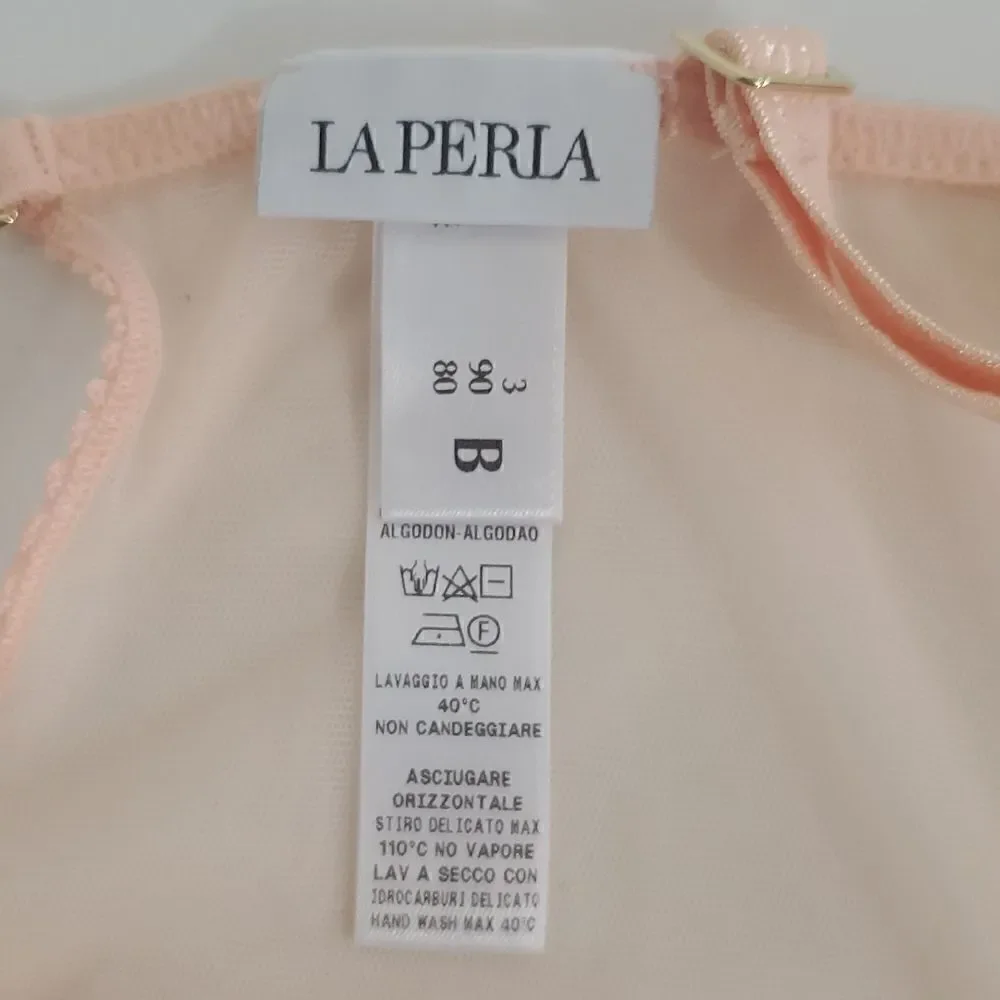 La Perla Cutout Mesh Bodysuit Peach Size 36B NWOT